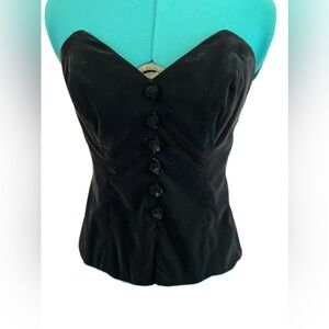 Elegant Black Strapless Top